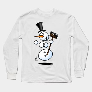 Dancing Snowman Long Sleeve T-Shirt